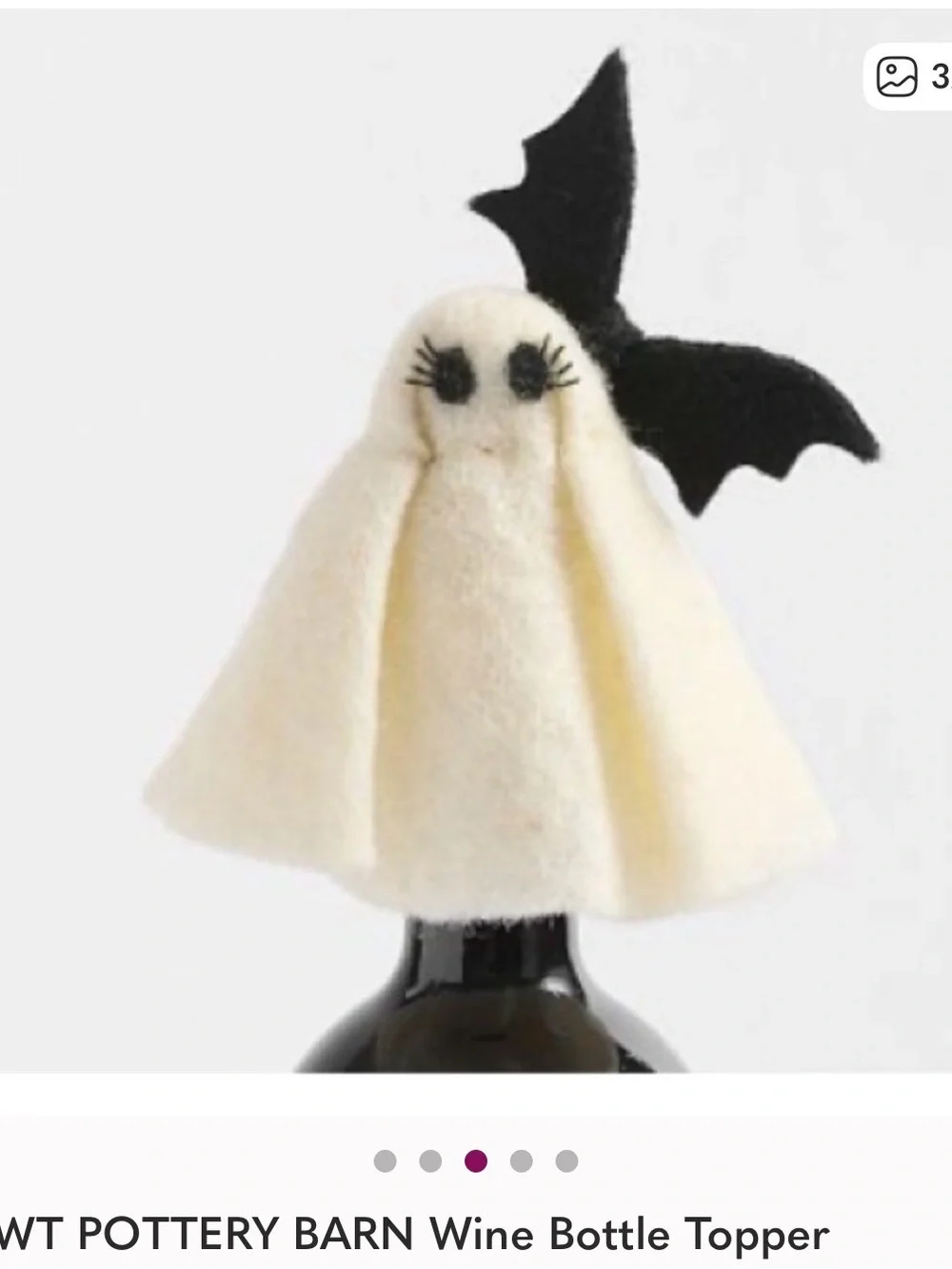 NWT POTTERY BARN WINE TOPPER